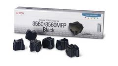 6 kostek czarnych atramentu 108R00768 - Xerox Phaser 8560